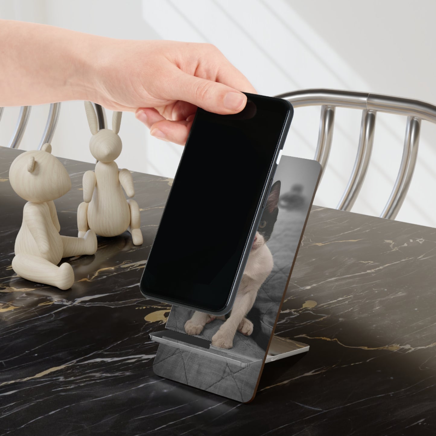 Phone Stand Cat – Portable Smartphone Display Stand with Cute Kitten Design