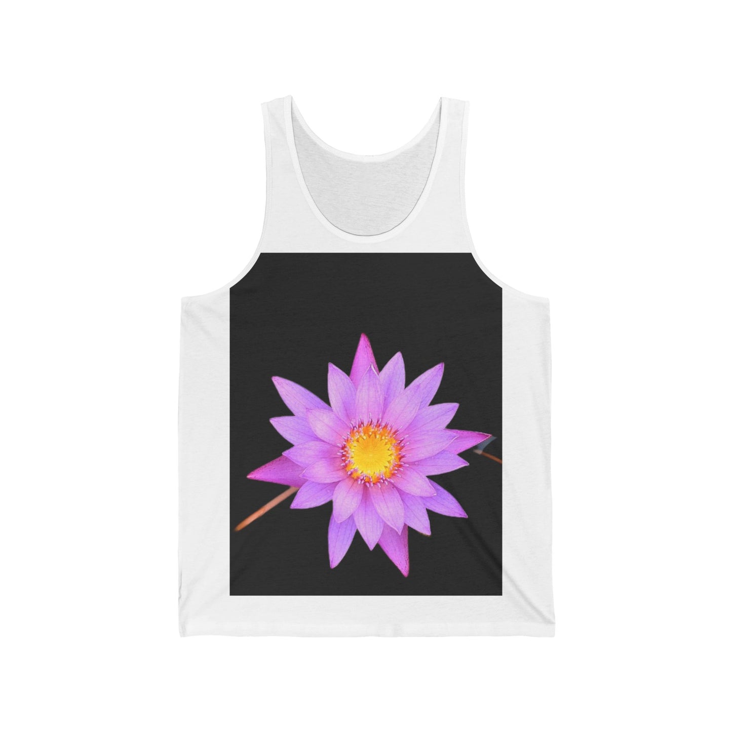 Lotus Flower Tank Top — Pink Lotus Flower Floral Graphic Tank