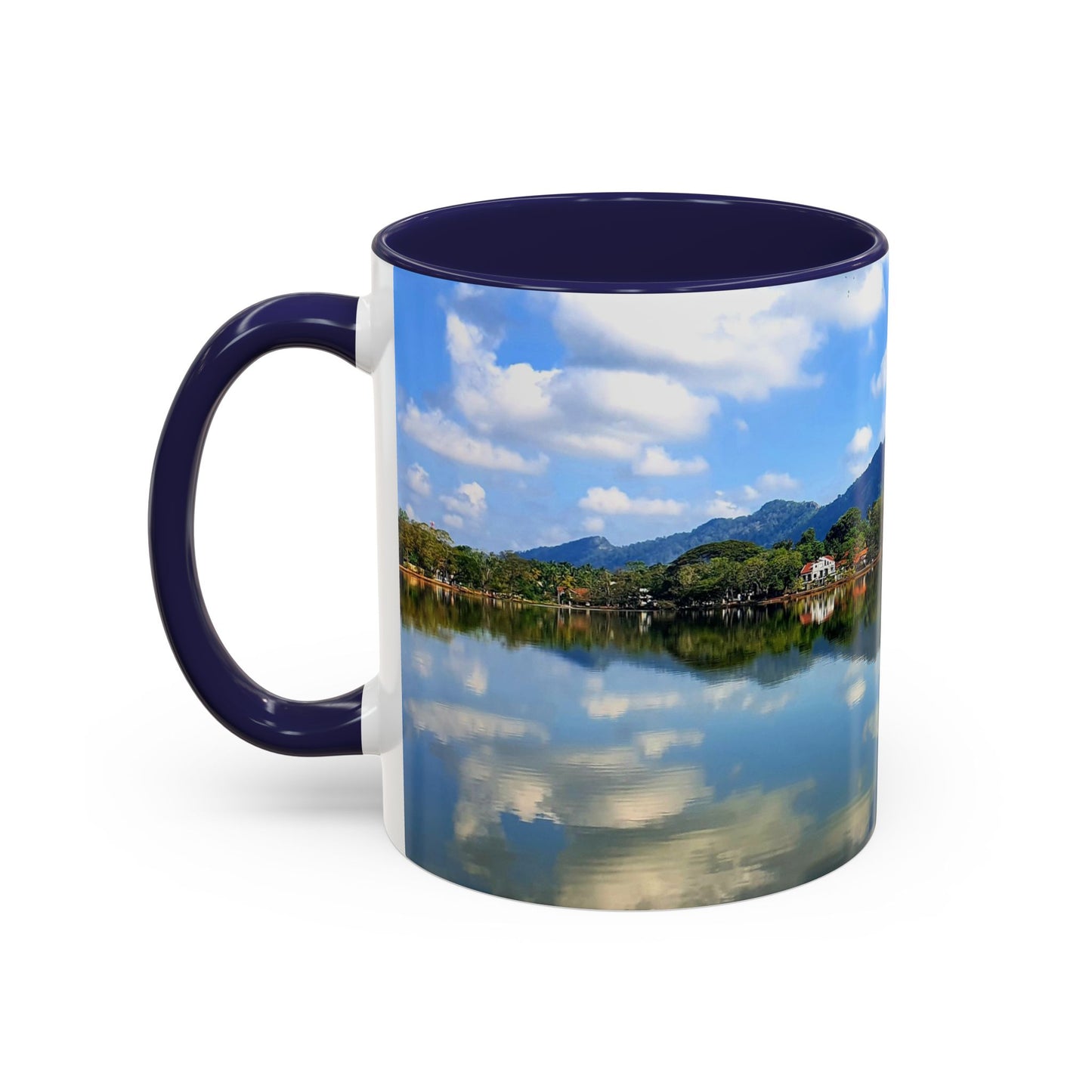 Scenic Lake Reflection Accent Coffee Mug – Nature Landscape 11oz