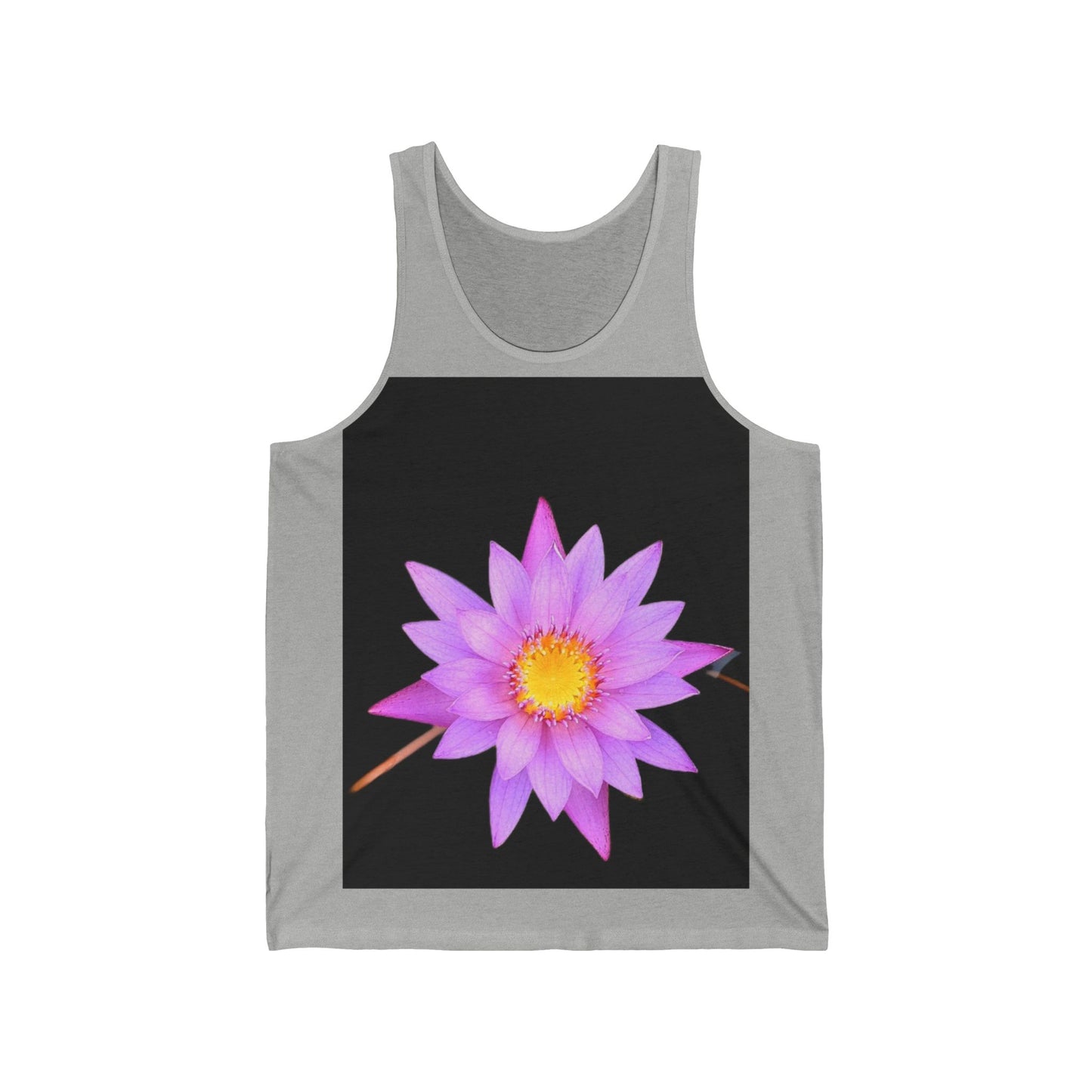 Lotus Flower Tank Top — Pink Lotus Flower Floral Graphic Tank