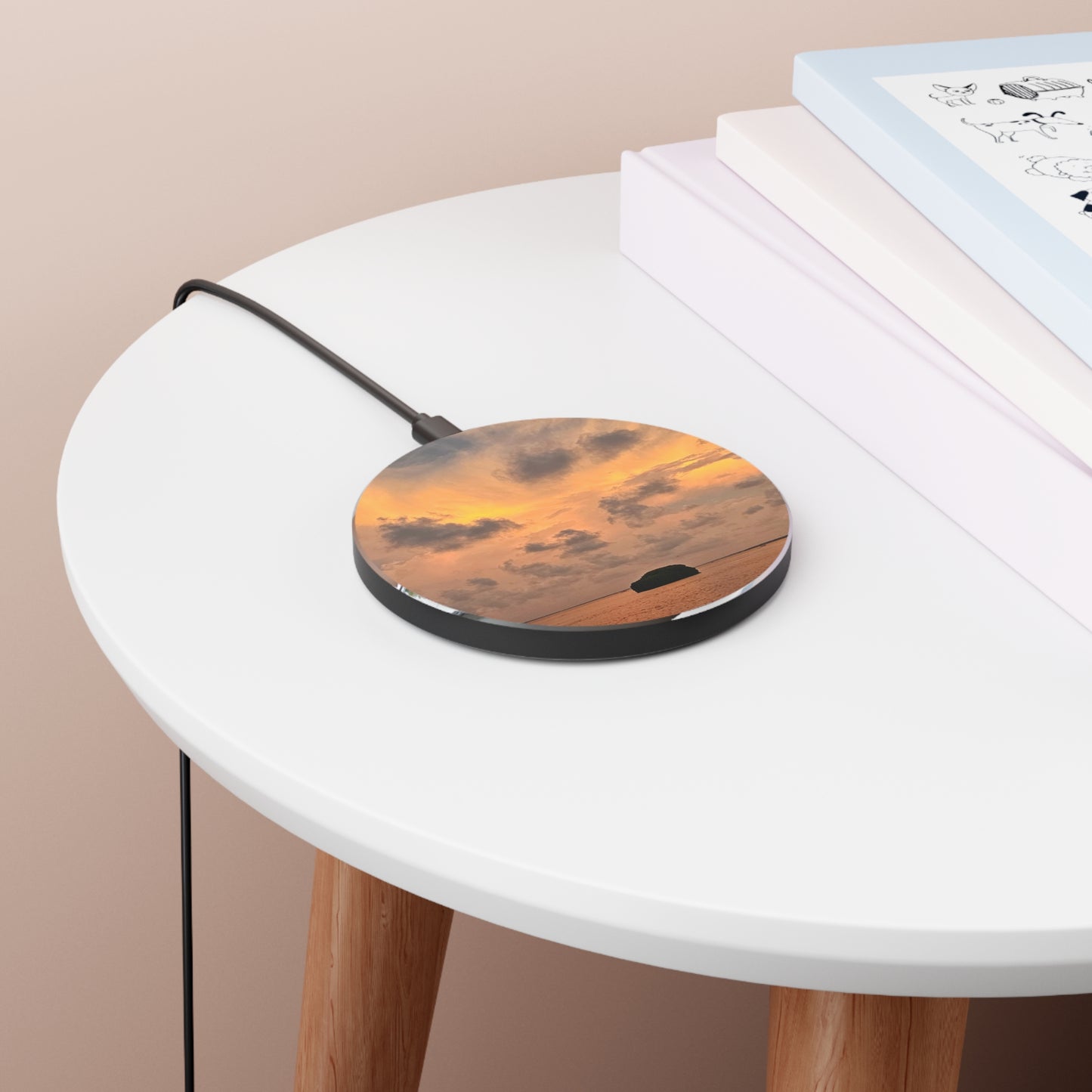Wireless Charger - Scenic Sunset Qi Fast Charging Pad