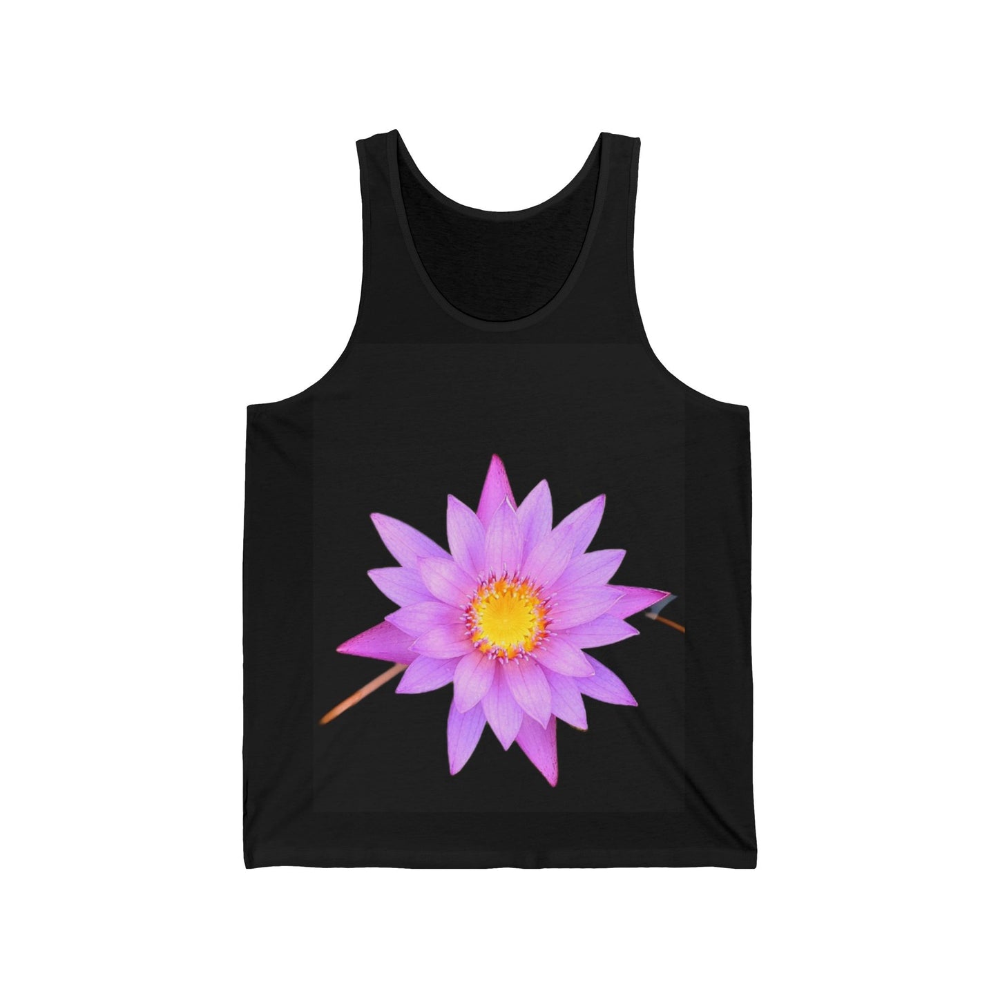 Lotus Flower Tank Top — Pink Lotus Flower Floral Graphic Tank