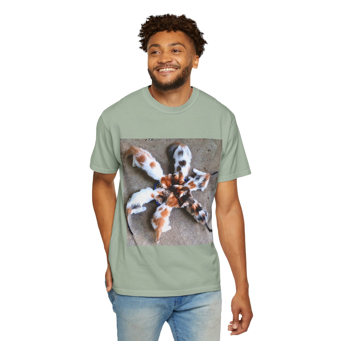 Unisex Garment-Dyed T-shirt Kittens