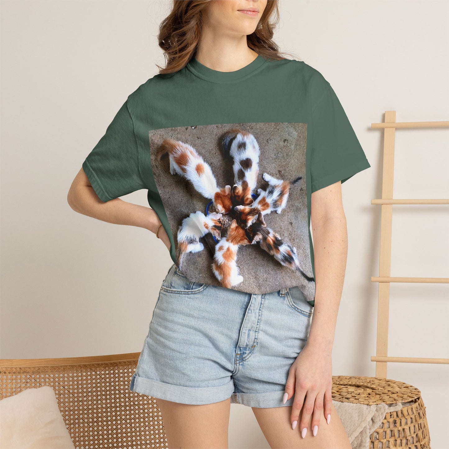 Unisex Garment-Dyed T-shirt Kittens