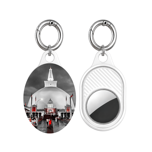 AirTag Keychain Buddha Stupa