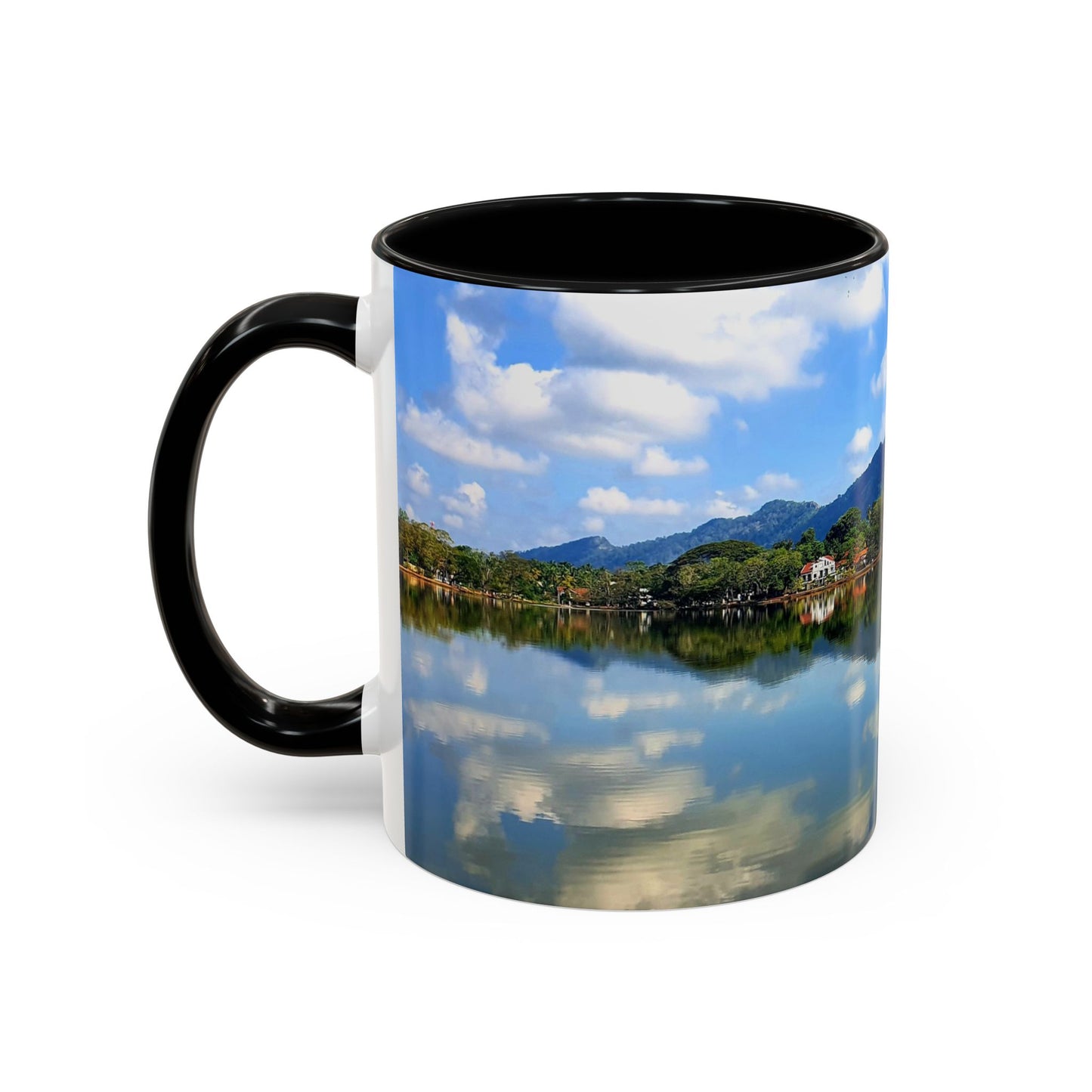 Scenic Lake Reflection Accent Coffee Mug – Nature Landscape 11oz