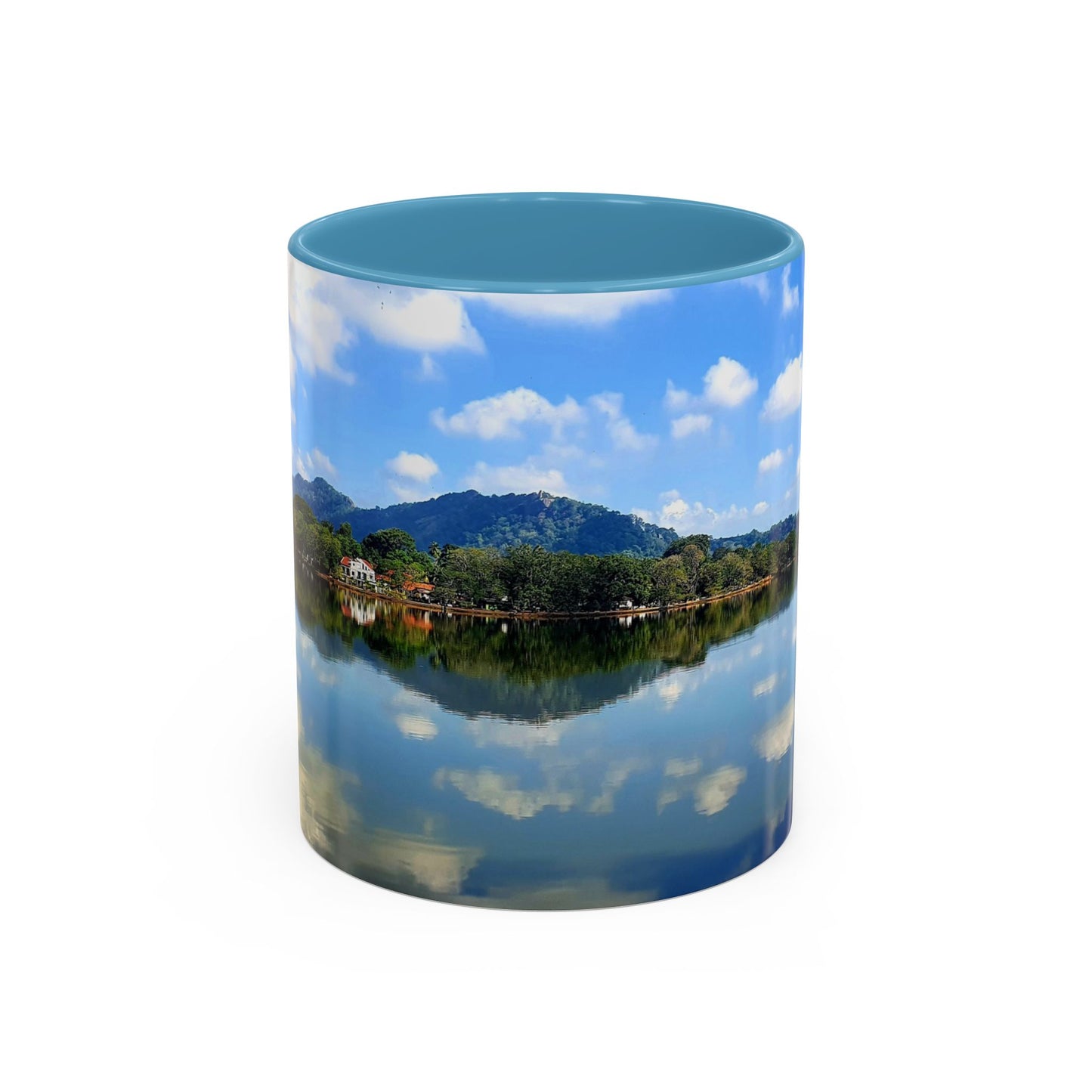 Scenic Lake Reflection Accent Coffee Mug – Nature Landscape 11oz