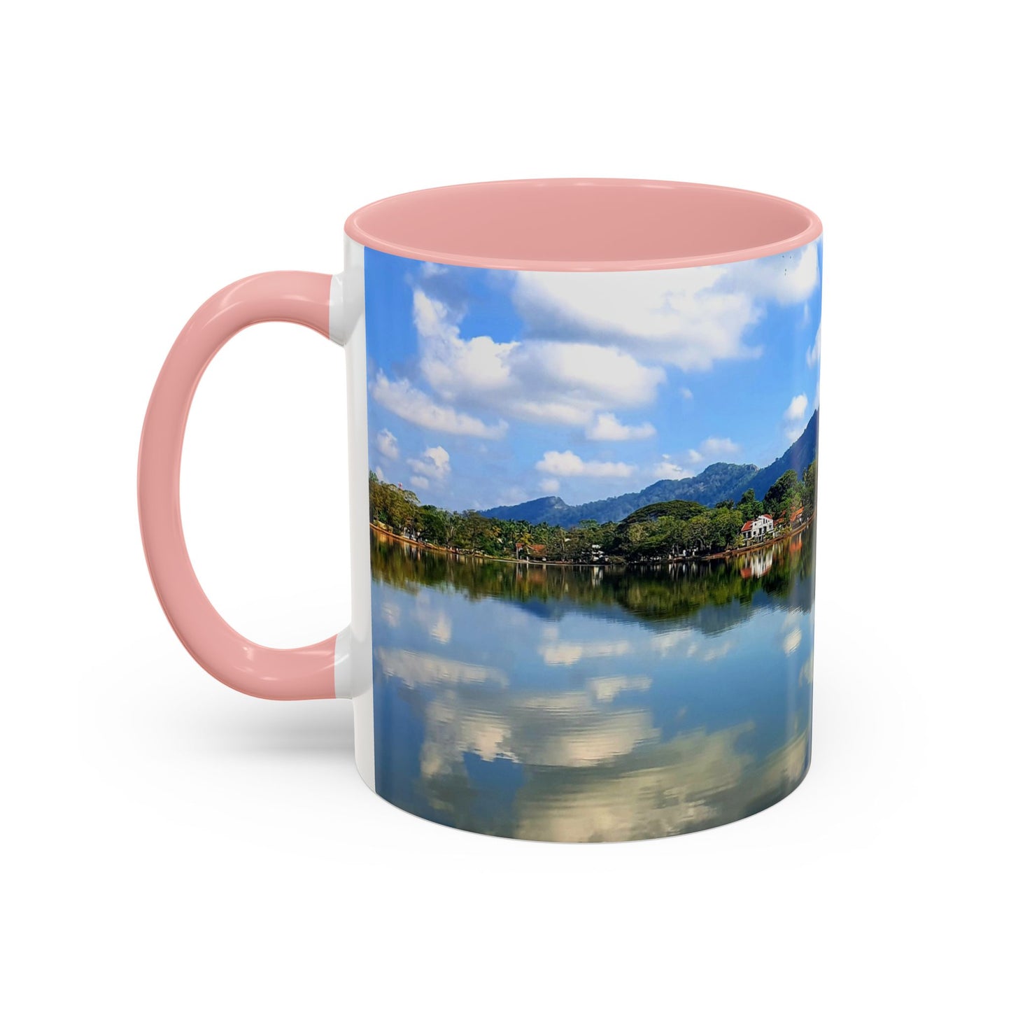 Scenic Lake Reflection Accent Coffee Mug – Nature Landscape 11oz