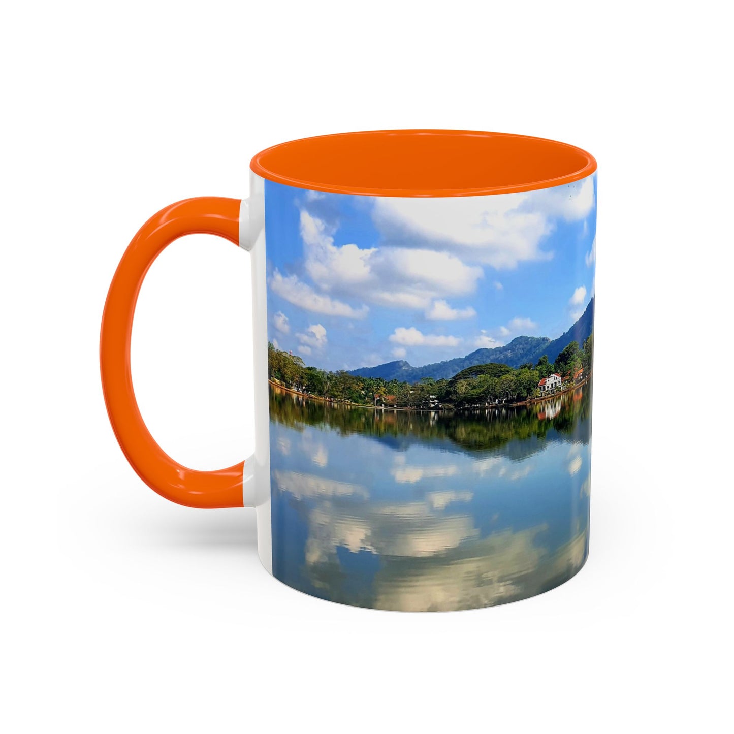 Scenic Lake Reflection Accent Coffee Mug – Nature Landscape 11oz