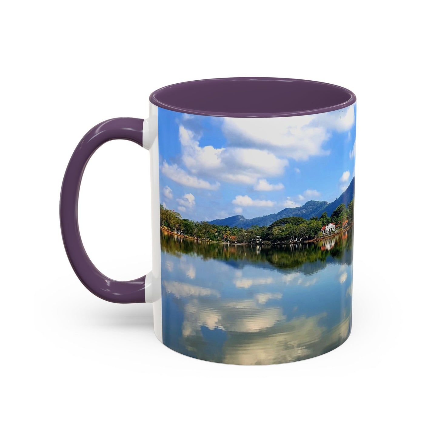 Scenic Lake Reflection Accent Coffee Mug – Nature Landscape 11oz