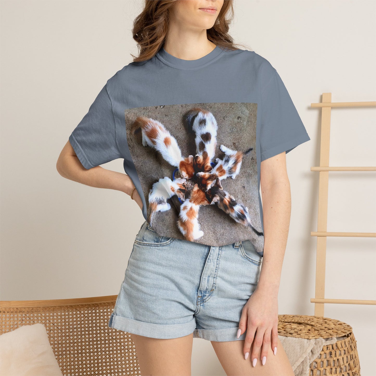 Unisex Garment-Dyed T-shirt Kittens