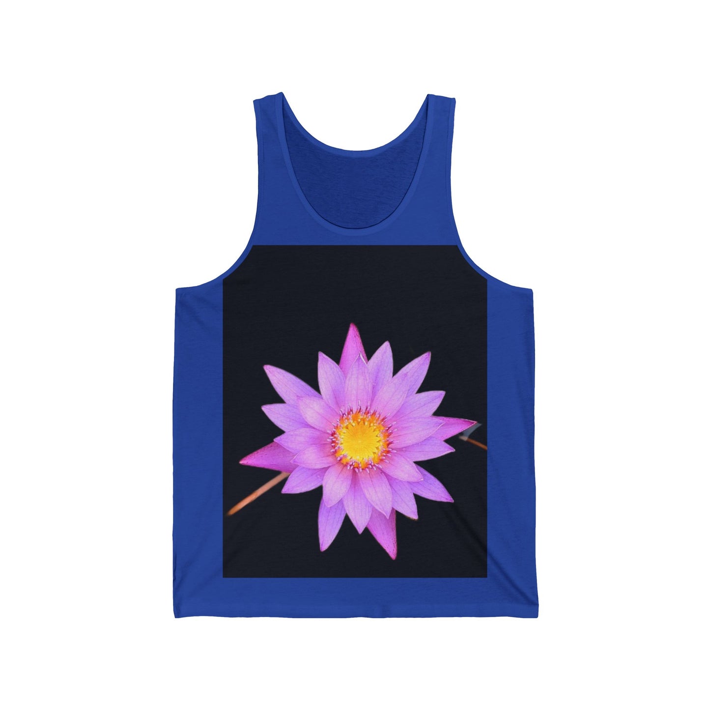 Lotus Flower Tank Top — Pink Lotus Flower Floral Graphic Tank