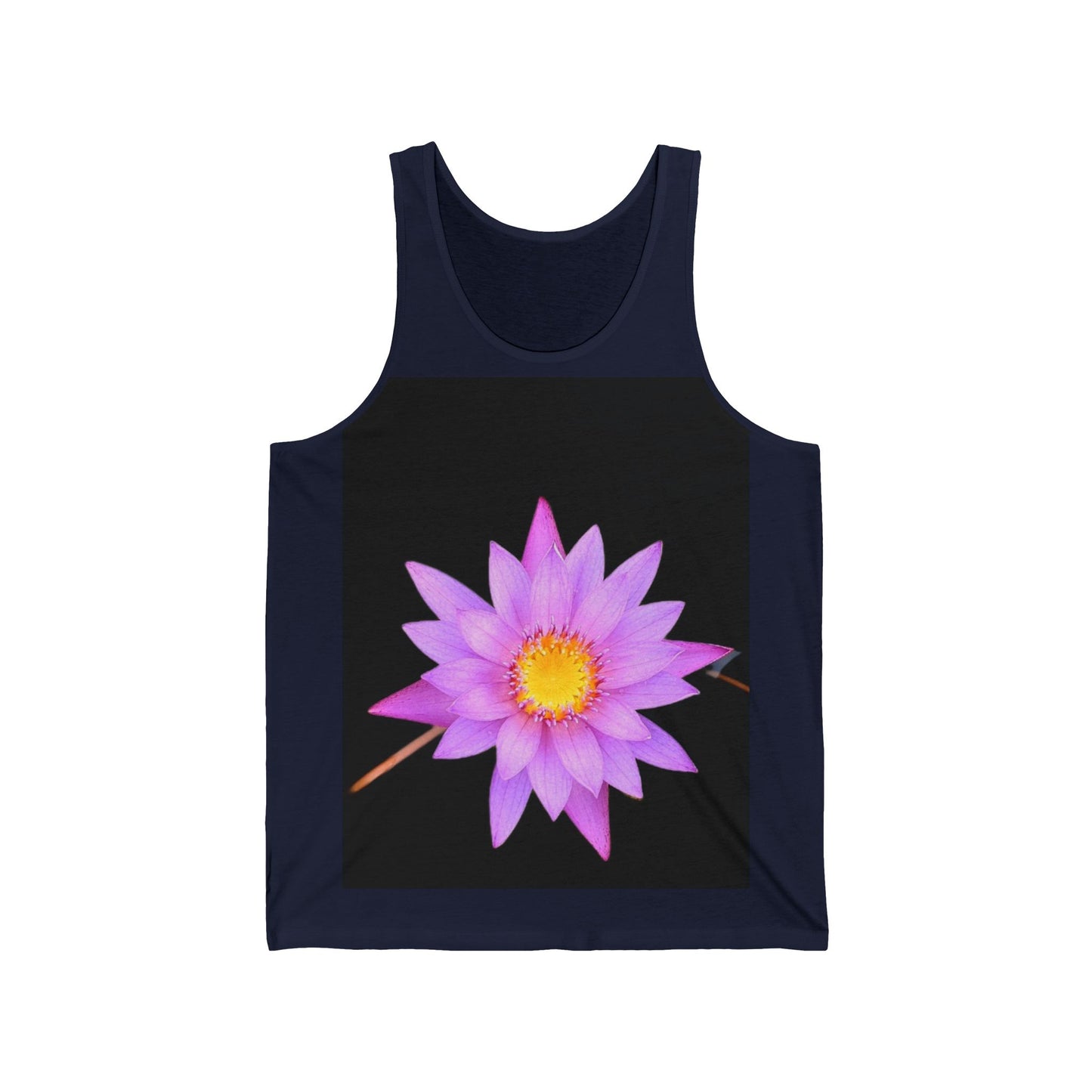 Lotus Flower Tank Top — Pink Lotus Flower Floral Graphic Tank