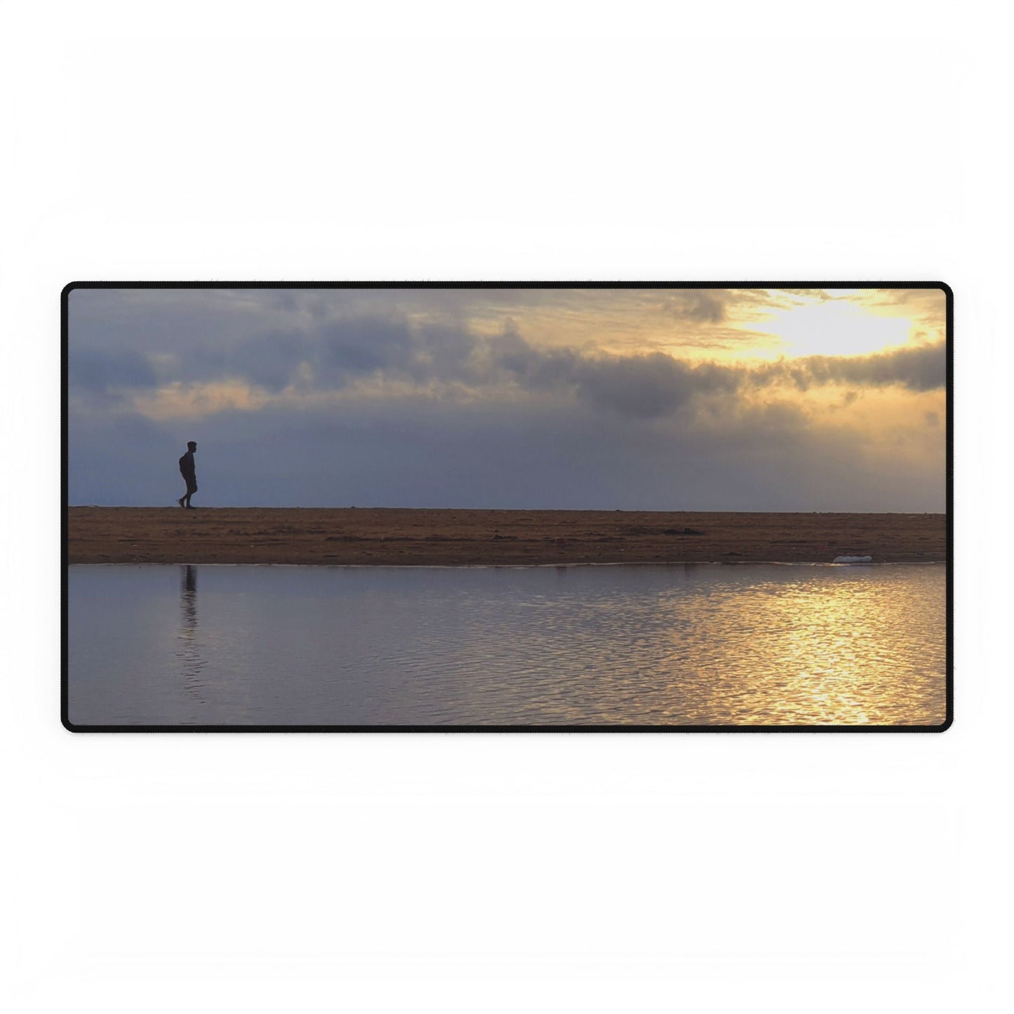 Computer Desk Mat — Tranquil Coastal Workspace Mouse Pad